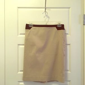 The Limited - khaki, pencil skirt